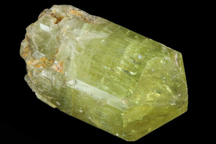 Lustrous Yellow Apatite Crystal - Morocco #82406